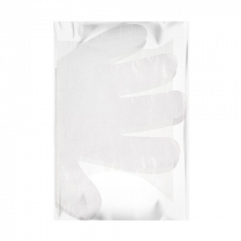 Перчатки полиэтиленовые (1,8 гр), прозрачные, L, 100 шт/уп.