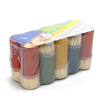 Бамбуковые зубочистки 60 шт в баночке