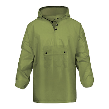 Дождевик «ХУДИ» EVA, зеленый, с чехлом, 100 мк, Nadzor