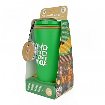 Термокружка "The Bio Cup Series", 350 мл, зеленая, кк3100