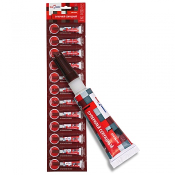 Супер-клей обувной, 3 гр, 12 шт/уп., А.Д.М.