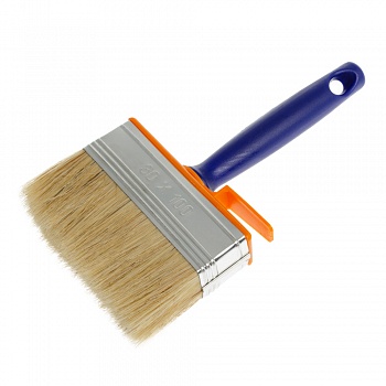 Кисть макловица, 100х30 мм, натуральная щетина, пластмассовый корпус, пластмассовая ручка, 4Walls Master